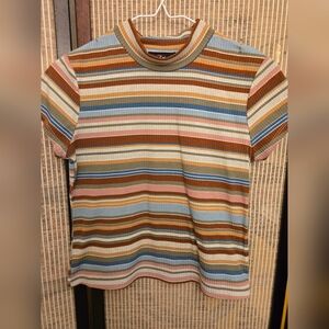 Iz Byer Multicolor Striped Top